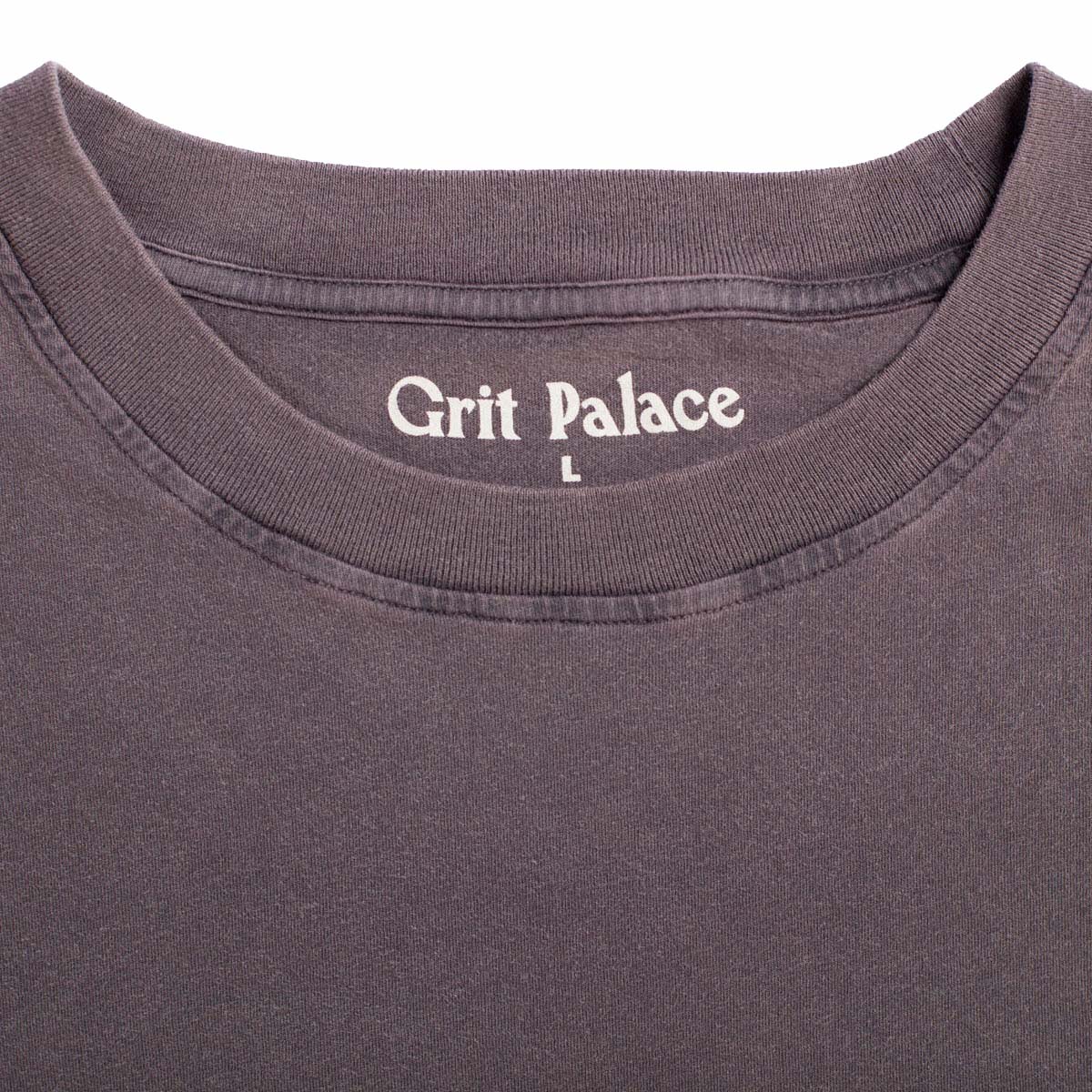 Grit Palace Dawn Tee - Foundation Color (a medium gray hue with slight purple tones)